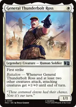 General Thunderbolt Ross *FOIL* - Commander: Marvel Super Heroes - 595 - LP/NM - Image 1