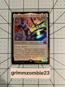 Captain America, Skybound - Foil Commander: Marvel Super Heroes - Mtg - Image 1