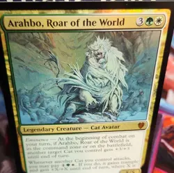 Arahbo, Roar of the World 035/309 Commander 2017 Mythic Foil English MTG - Image 3
