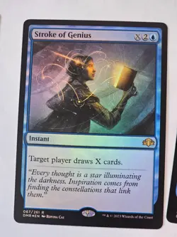 MTG - Stroke of Genius FOIL - Dominaria Remastered - Image 1