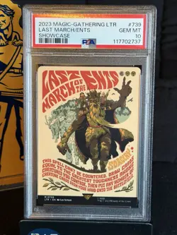 LAST MARCH OF THE ENTS 2023 MTG TALES OF MIDDLE-EARTH #739 SHOWCASE - PSA 10 - Image 2