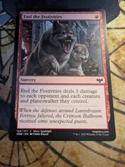 End the Festivities 155 Common Innistrad: Crimson Vow Magic: The Gathering NM - Image 1