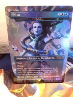 MTG x Final Fantasy Shiva Secret Lair Drop Series Rainbow Foil English - Image 1