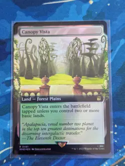 MTG Canopy Vista EXTENDED ART FOIL- NM - Doctor Who - Image 1