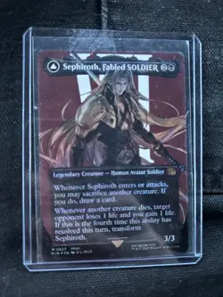 Sephiroth Fabled Soldier Borderless Surge Foil Final Fantasy MTG - Image 1