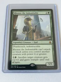 Wizards of the Coast Rhonas the Indomitable Amonkhet Mythic Green EN - Image 1