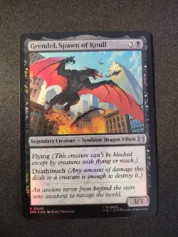 NM Foil Grendel, Spawn of Knull, MTG, Marvel's Spider-Man, Magic, 9 - Image 1