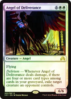 MTG - Angel of Deliverance - Foil - Prerelease Promo - Pre-Release Promos - NM, - Image 1