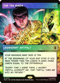 The Ten Rings Foil Borderless Marvel Super Heroes NM MTG - Image 1