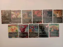 MTG Magic Marvel Super Heroes Lot of 11 Borderless - Image 1