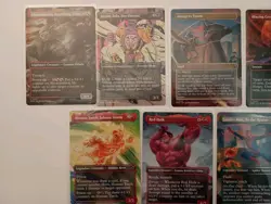 MTG Magic Marvel Super Heroes Lot of 11 Borderless - Image 2