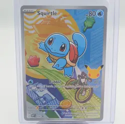 2026 Pokemon Squirtle 039 First Partner Illustration Full Art Holo Promo - Image 1