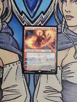 1x Chandra, Awakened Inferno - NM/M M20 Core Set 2020 MTG Magic the Gathering - Image 1