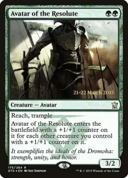 Avatar of the Resolute - LP Foil R : Ps: Prerelease Cards - Image 1