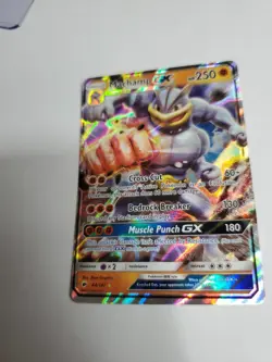 Pokemon Machamp GX Ultra Rare Holo 64/147 Burning Shadows English Card - Image 3