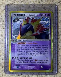 Pokemon TCG Typhlosion Holo Rare Card Delta Species 12/101 - Image 1