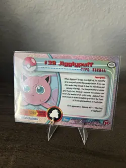 Topps Chrome Jigglypuff #39 Pokemon TV Animation Collectible Card Holo - Image 2