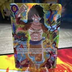Bandai One Piece Card Game Monkey D. Luffy OP08-119 Holo Rush Character - Image 1