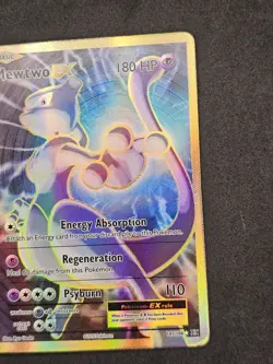 Pokemon Mewtwo EX 103/108 Ultra Rare Full Art Card Evolutions XY Lightly Played - Image 3