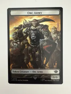 Orc Army 6 / Food 11 Foil Token MTG Magic the Gathering Card NM Near Mint LTR - Image 1