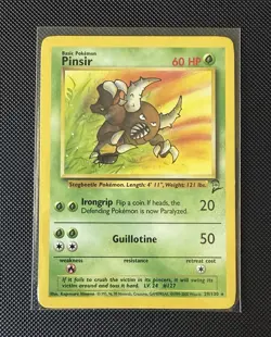 Pokemon TCG Pinsir Base Set 2 Unlimited Rare Card 29/130 - Image 1