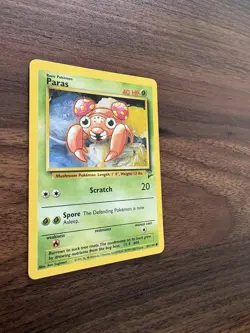 Paras - 85/130 - Base Set 2 - Vintage WOTC era Pokemon Card - Image 3