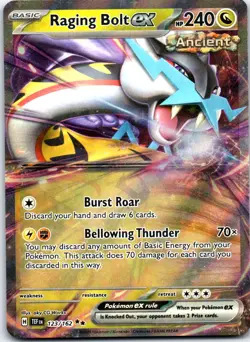 Raging Bolt ex - Holo Double Rare Prize Pack Series Cards 123/162 NM - Image 1