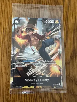 One Piece Card- Monkey D. Luffy (P-035) English Promo Card - Sealed :-) - Image 1