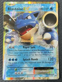 Pokemon TCG Blastoise - EX XY Evolutions 21/108 Holo Holo Rare EX Card - Image 1