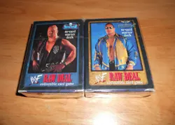 WWF Raw Deal Wrestling WWE The Rock & Stone Cold Card Game Starter Decks= NEW - Image 1