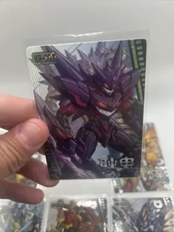 12 Card Chinese Mengka Pokemon x Gundam Crossover Set Unlicensed WR Lot Gengar + - Image 2