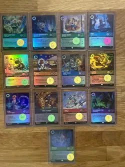 Disney Lorcana TCG Lot of Epic Cards - 13 Cards Total No Duplicates - All NM - Image 1