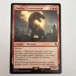 Flaming Tyrannosaurus #85 (NM) Universes Beyond: Doctor Who (WHO) MTG - Image 1