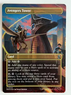Magic: the Gathering Marvel Super Heroes Borderless Foil Scene Cards NM MTG MSH - Image 1