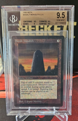 Beta - Basalt Monolith - MTG - BGS 9.5 Gem Mint - Image 1