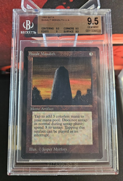 Beta - Basalt Monolith - MTG - BGS 9.5 Gem Mint - Image 2