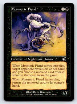 Mesmeric Fiend 69 Common Torment Magic: The Gathering Lightly Played - Image 1