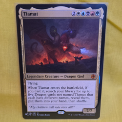 Wizards of the Coast Tiamat AFR 235/281 Mythic Foil English 2021 MTG - Image 1