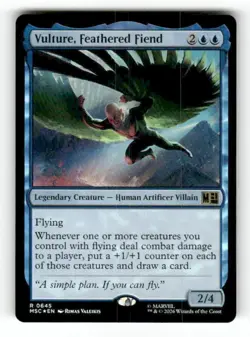 Vulture, Feathered Fiend 645 Rare Foil MTG MSC NM - Image 2