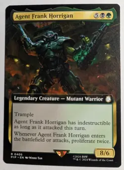 Agent Frank Horrigan Extended Art x1 Universes Beyond: Fallout MTG LP/NM - Image 1