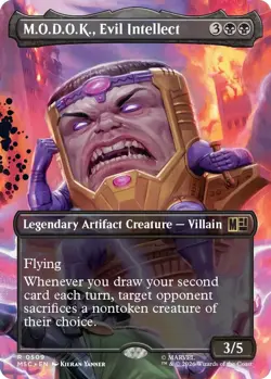 M.O.D.O.K., Evil Intellect (Borderless) 509 Rare Foil MTG MSC NM - Image 1