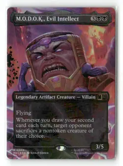 M.O.D.O.K., Evil Intellect (Borderless) 509 Rare Foil MTG MSC NM - Image 2