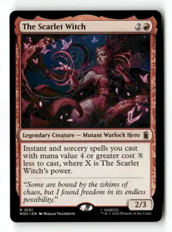 The Scarlet Witch 151 Rare MTG MSH NM - Image 2