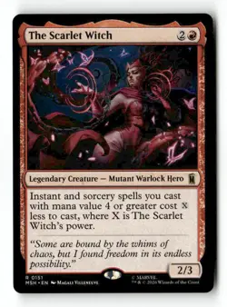 The Scarlet Witch 151 Rare MTG MSH NM - Image 3