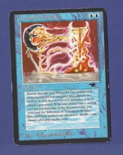 1994 Magic the Gathering - Transmute Artifact - Antiquities MTG - Image 1