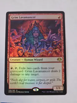 MTG - Grim Lavamancer FOIL - Dominaria Remastered - Image 1