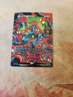 Rite Of Replication Borderless FOIL Marvel's Spider-Man MTG NM - Image 1