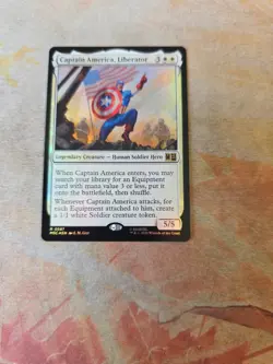 Captain America, Liberator FOIL Marvel's Super Heroes MTG NM - Image 1