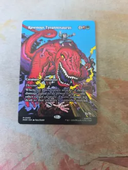 Ravenous Tyrannosaurus Borderless Marvel's Super Heroes MTG NM - Image 1