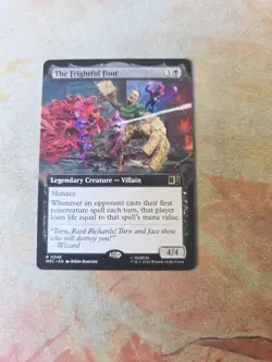 The Frightful Four Extended Art Marvel's Super Heroes MTG NM - Image 1